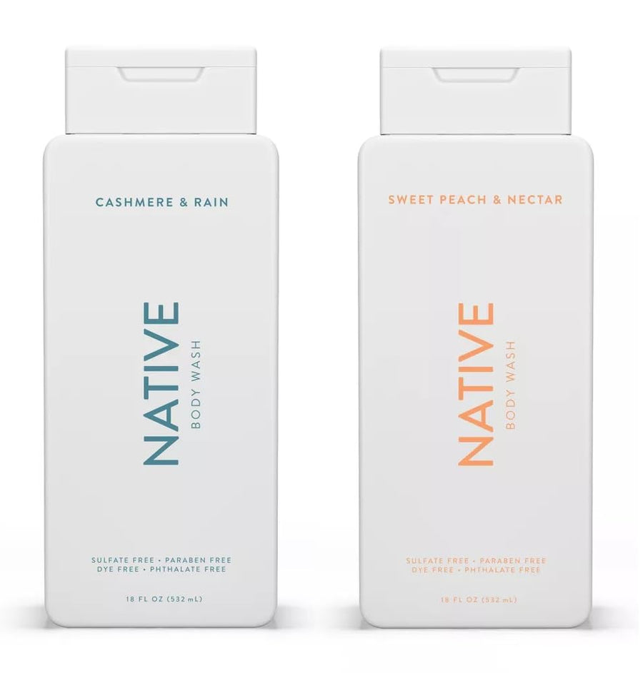 Native Body Wash — Sweet Peach & Cashmere 2 Pack