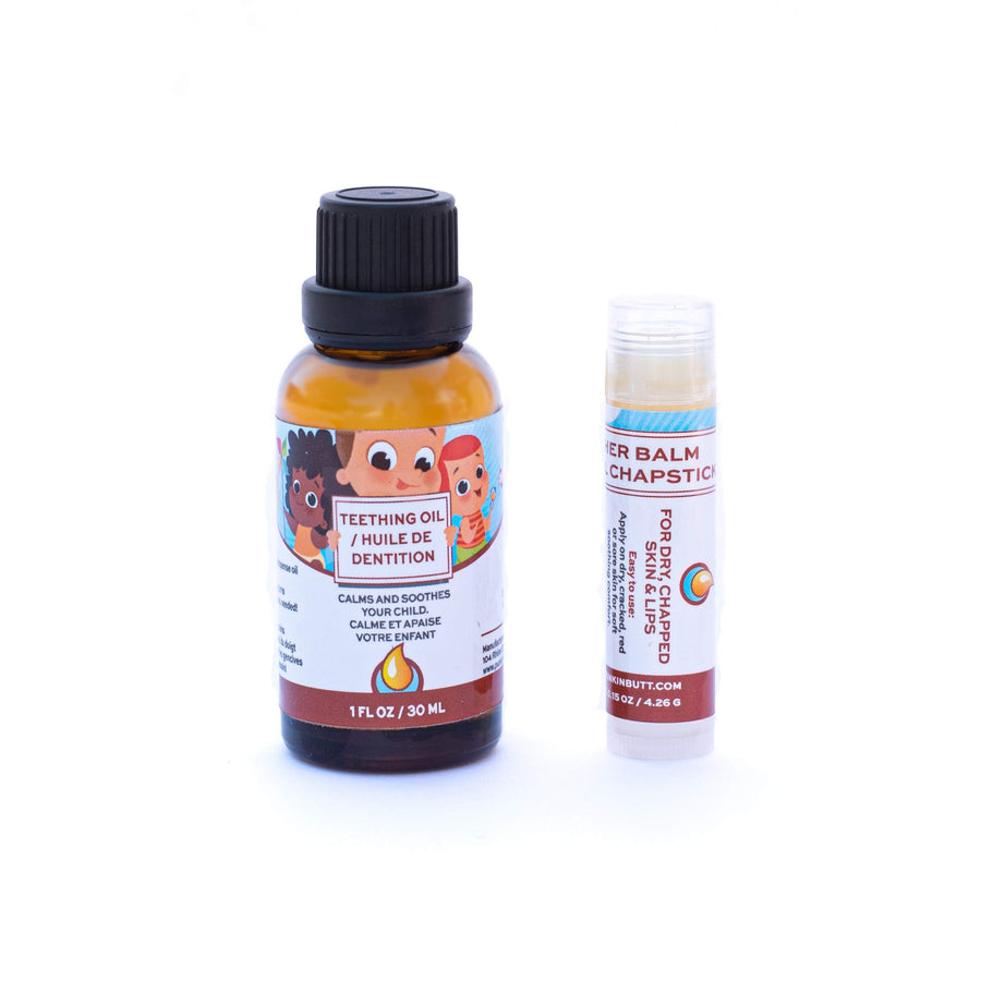 Organic Baby Teething Oil & Lip Balm Bundle