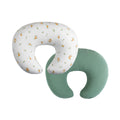 Meracorallo Muslin Nursing Pillow Covers 2 Pack 100% Cotton Soft and Comfortable Floral Breastfeeding Pillow Slipcover Case for Baby Boys and Girls Daisy & Roman Green