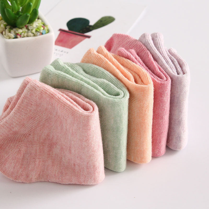 Popular Women's Invisible Boat Socks - Cotton Short Socks