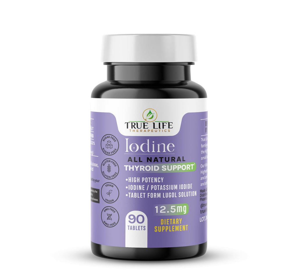 Lugols Iodine Tablets — Thyroid & Energy Support 90ct