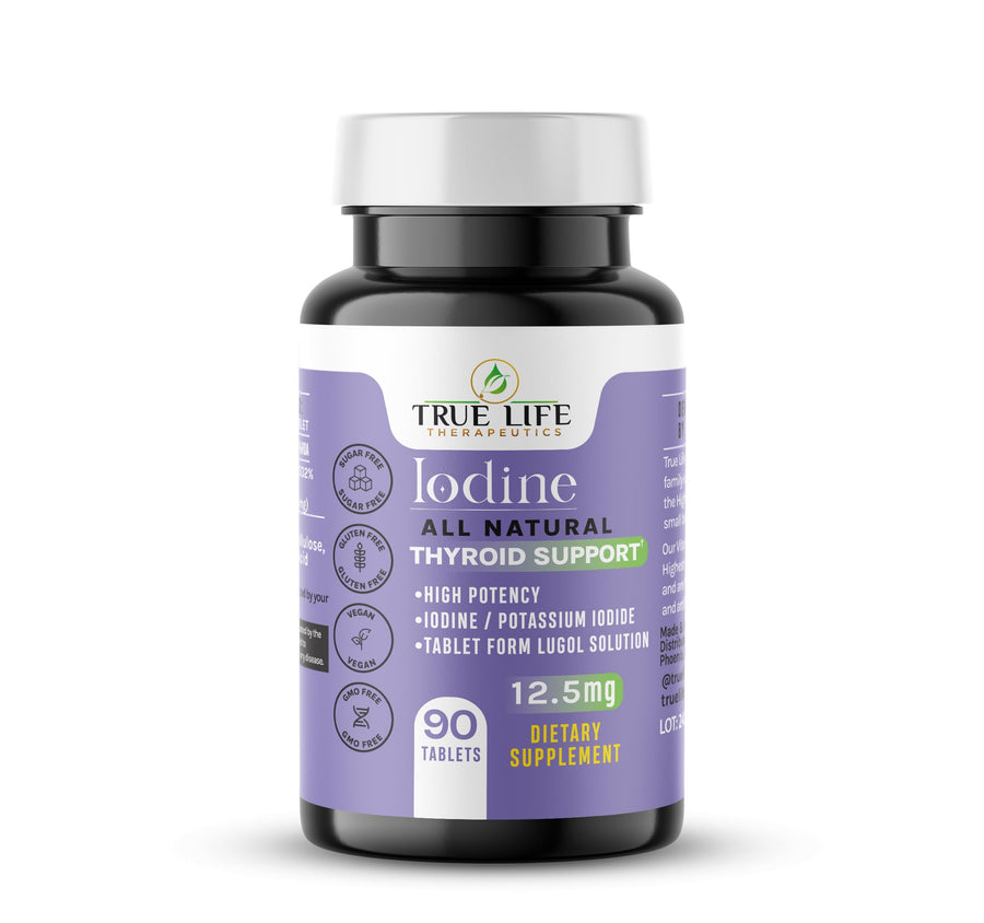 Lugols Iodine Tablets — Thyroid & Energy Support 90ct
