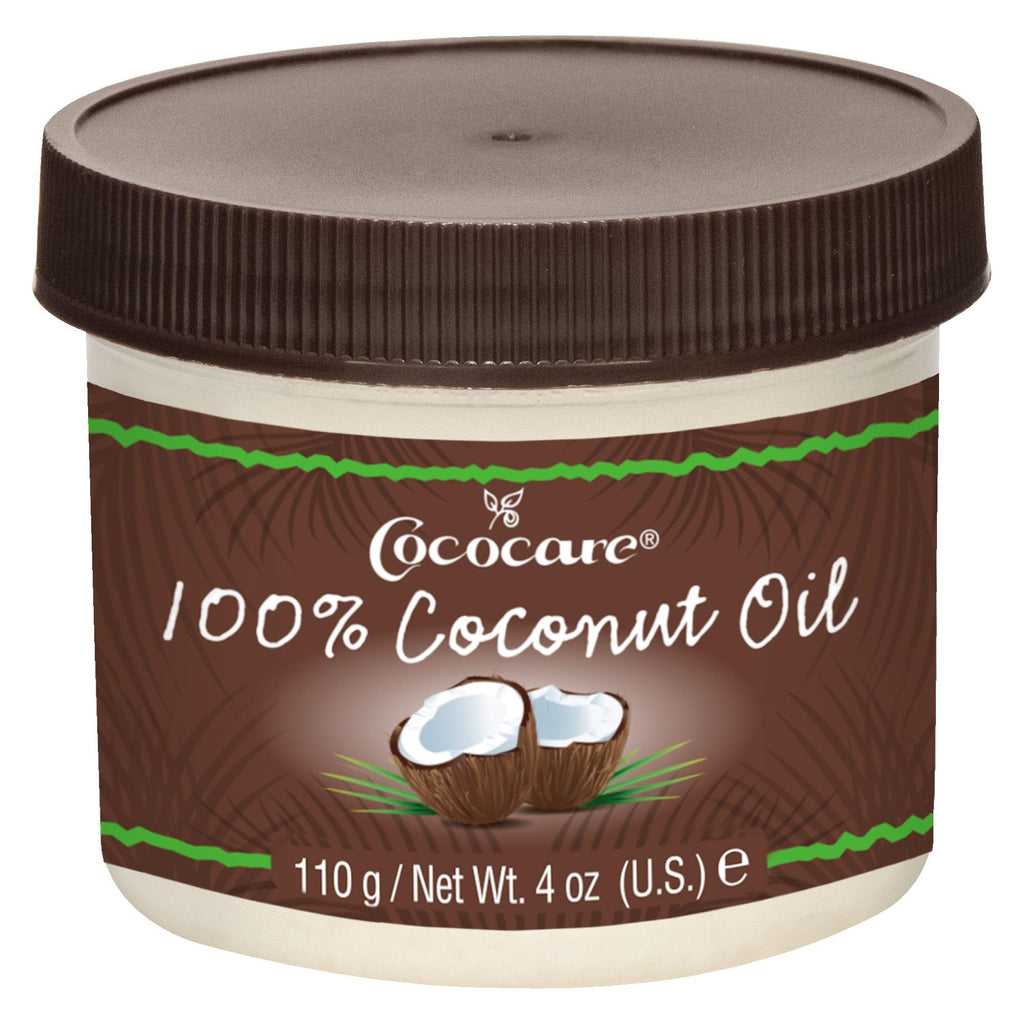 Cococare 100% Coconut Oil - All Natural Coconut Oil for Use on Skin & Hair - Ideal for All Skin Types (4oz)
