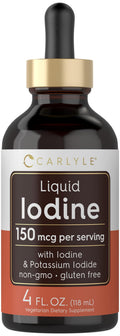 Liquid Iodine Drops — Non-GMO, Vegetarian 4oz