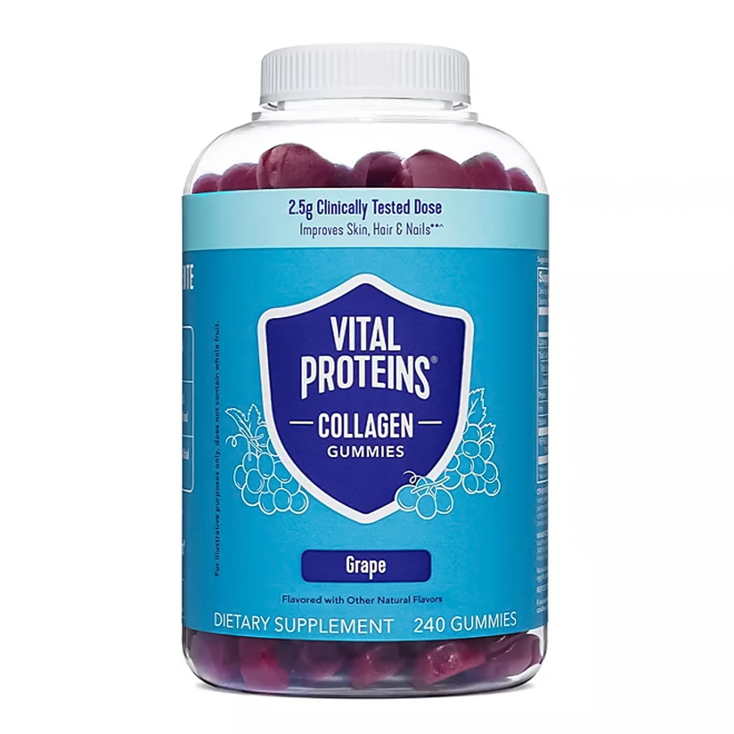 Collagen Peptide Gummies — Grape Flavor 240ct
