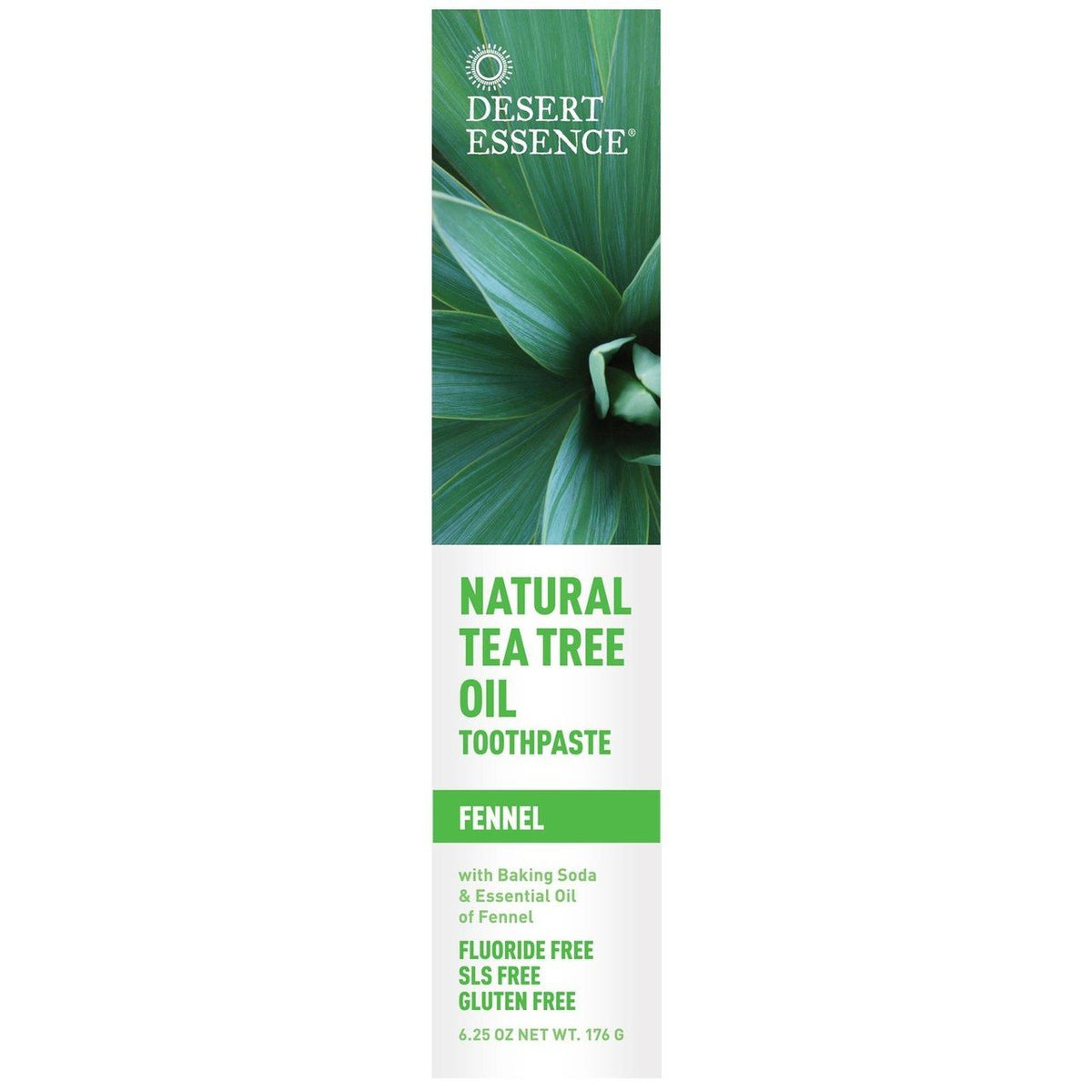 Tea Tree Oil Toothpaste — Fennel, 4 Pack